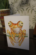 Painted Tree Frog A6 Greeting Card
