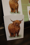 Highland Cow A6 Greeting Card