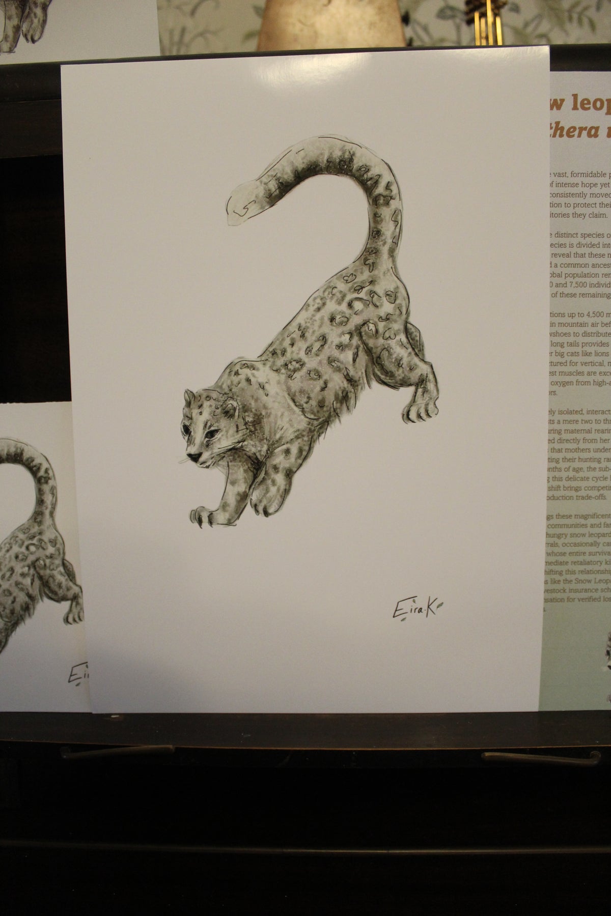 Snow Leopard A4 Poster