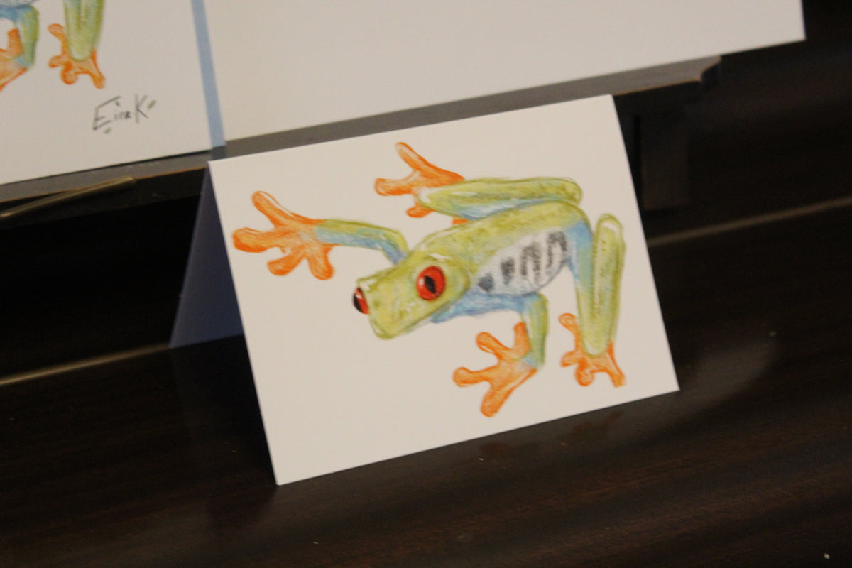 Red-eyed Tree Frog A6 Greeting Card