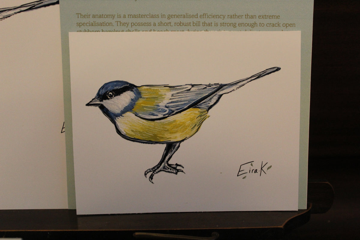 Great Tit 12×15 cm Poster